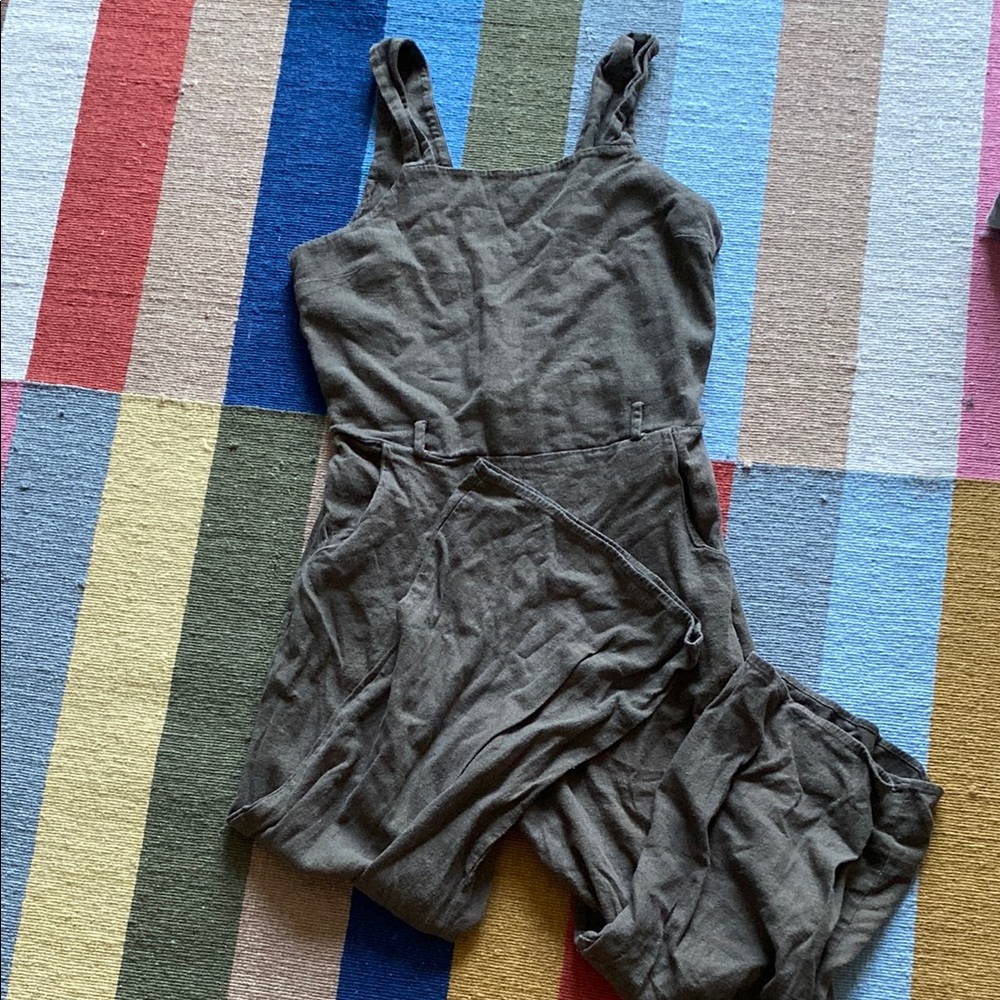 Stylish Olive Green Jumpsuit